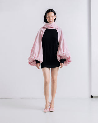 Balloon Sleeves in Pink