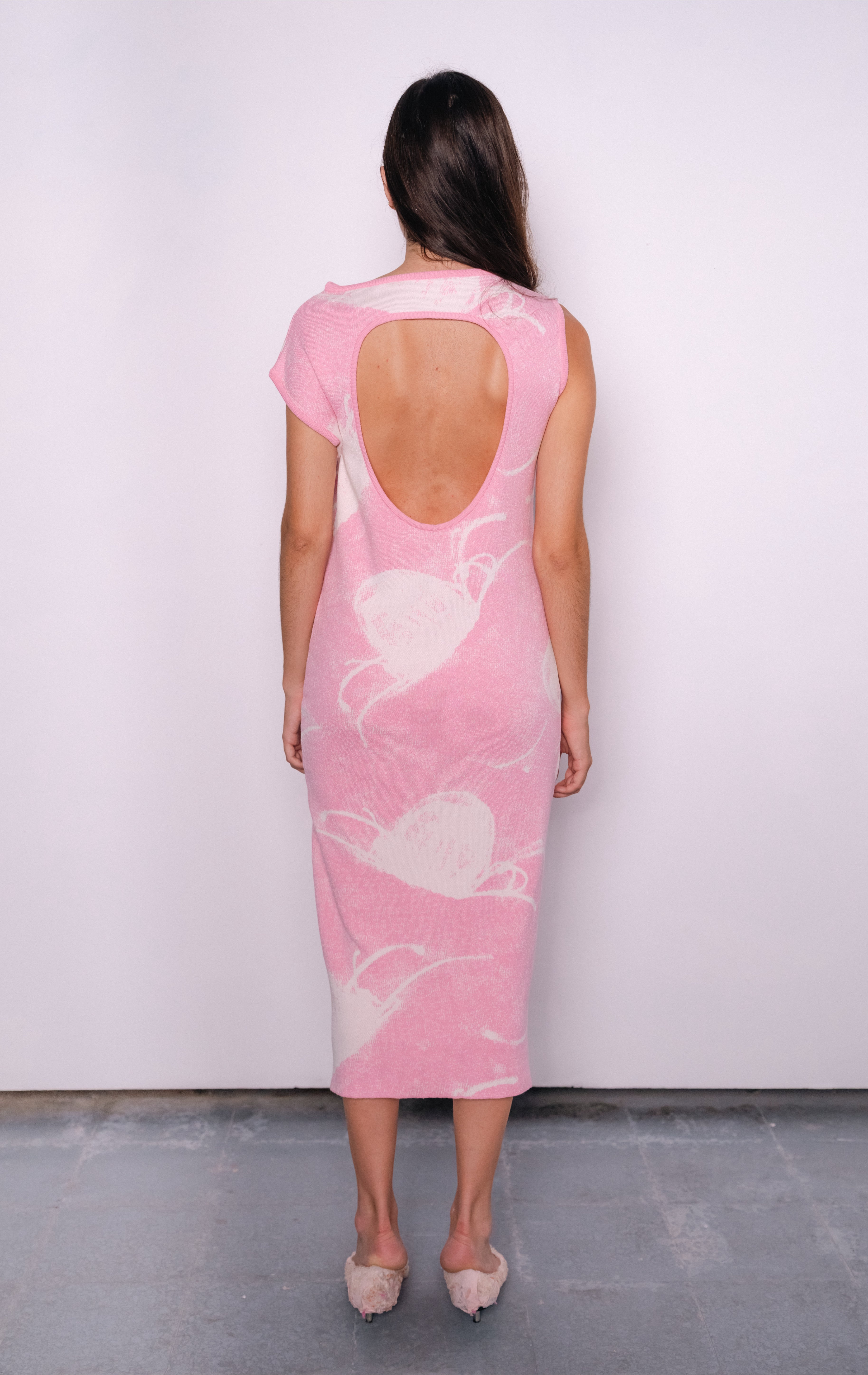 Medusa Cotton Dress in Pink