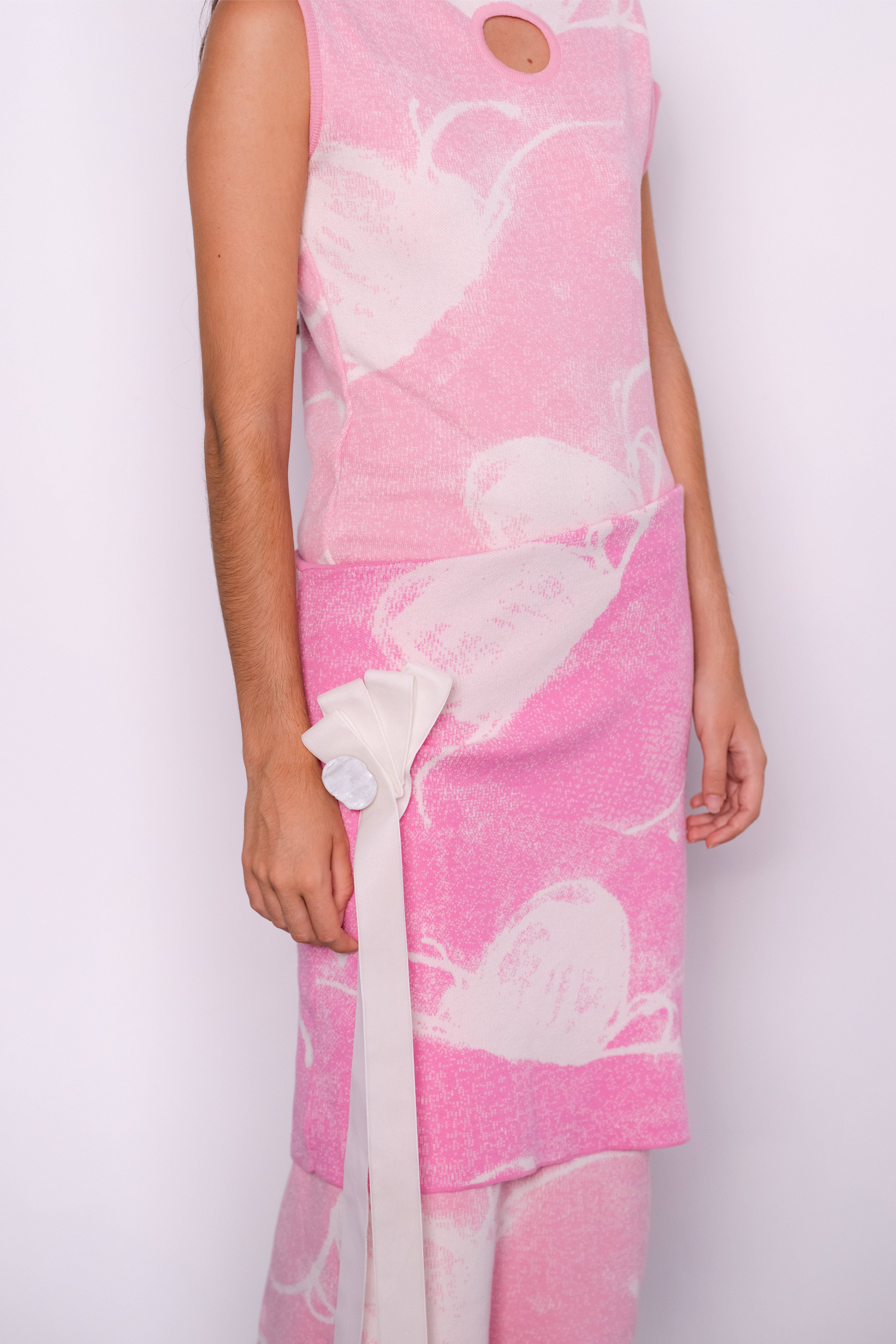 Medusa Cotton Dress in Pink