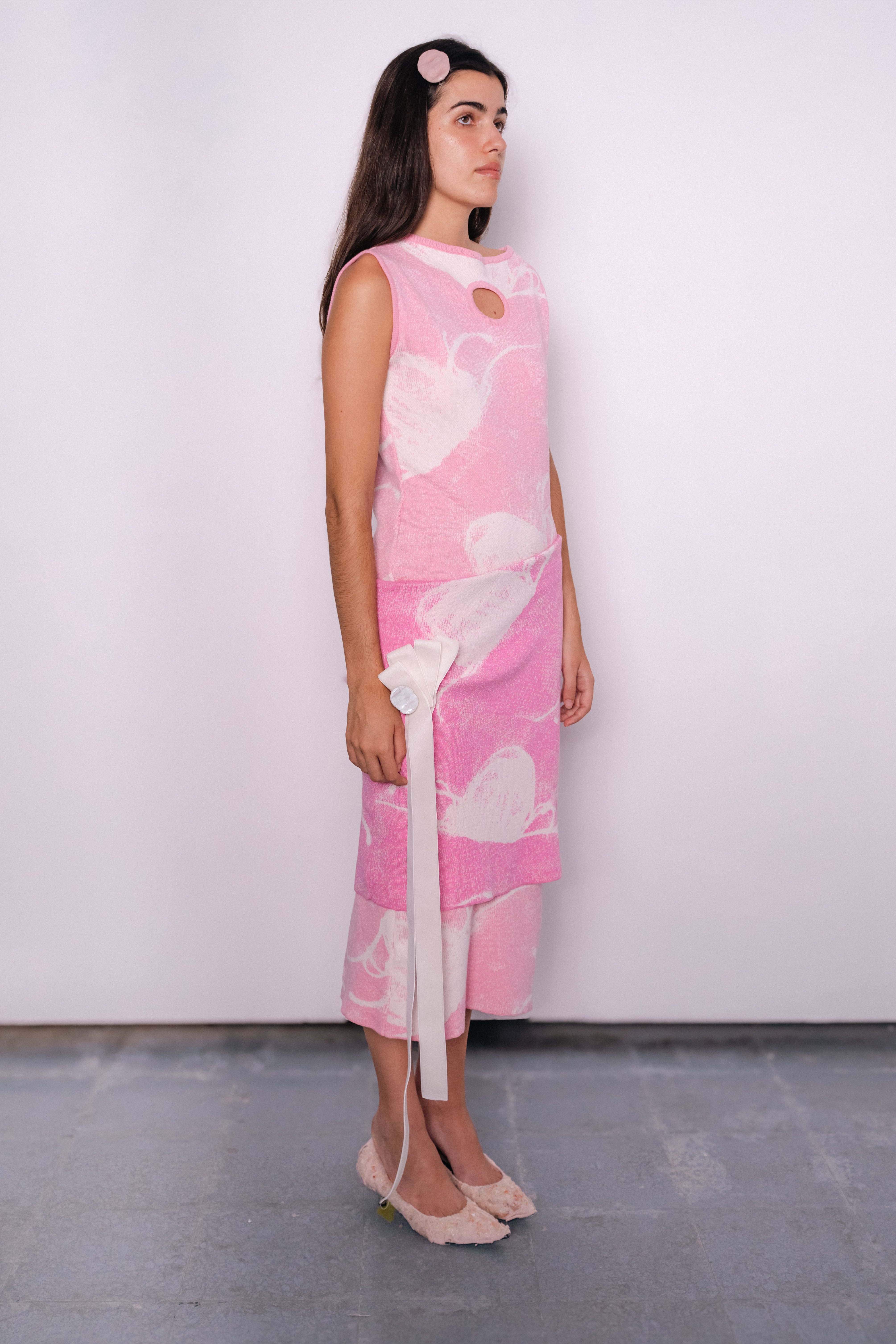 Medusa Cotton Dress in Pink