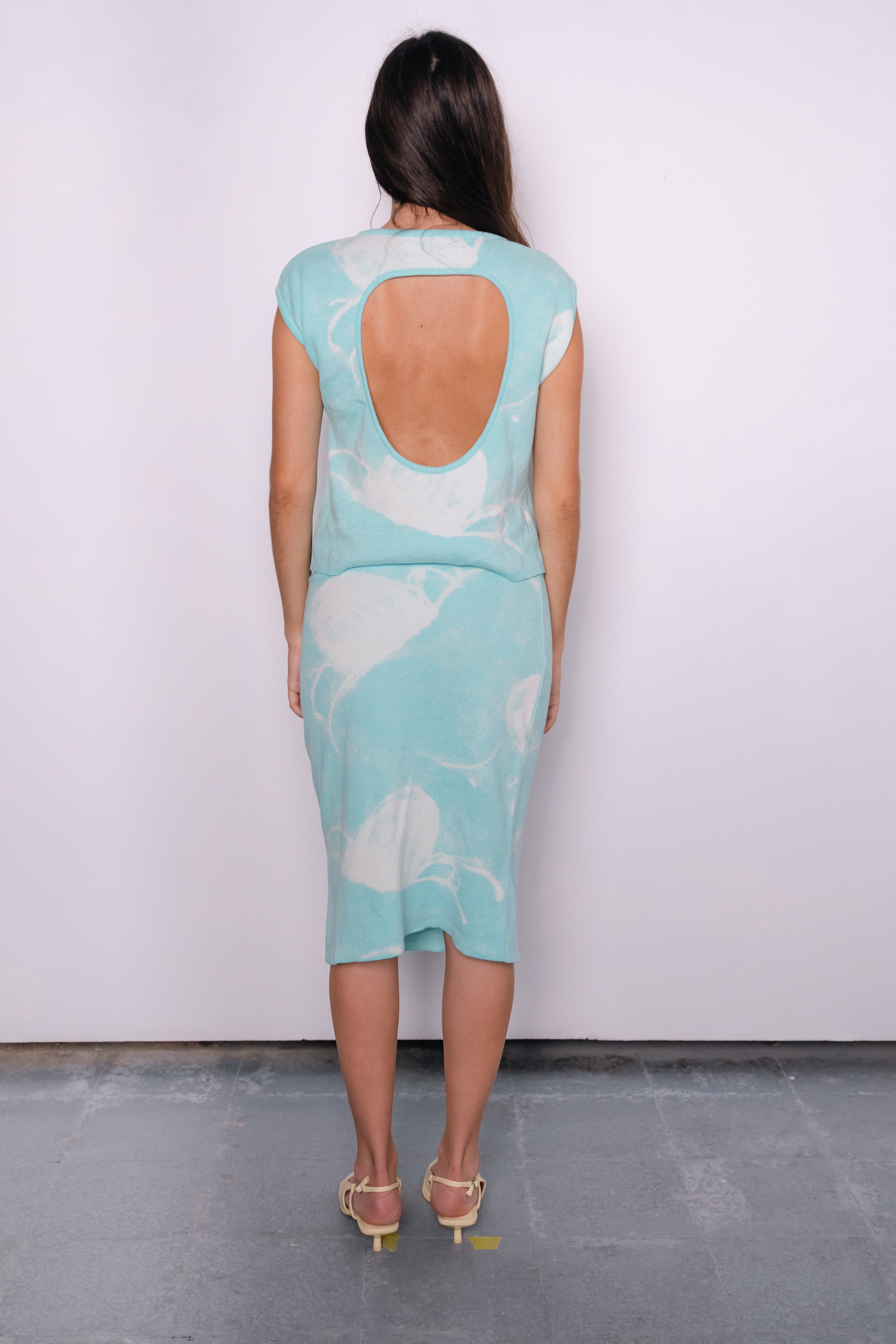 Medusa Cotton Top in Blue
