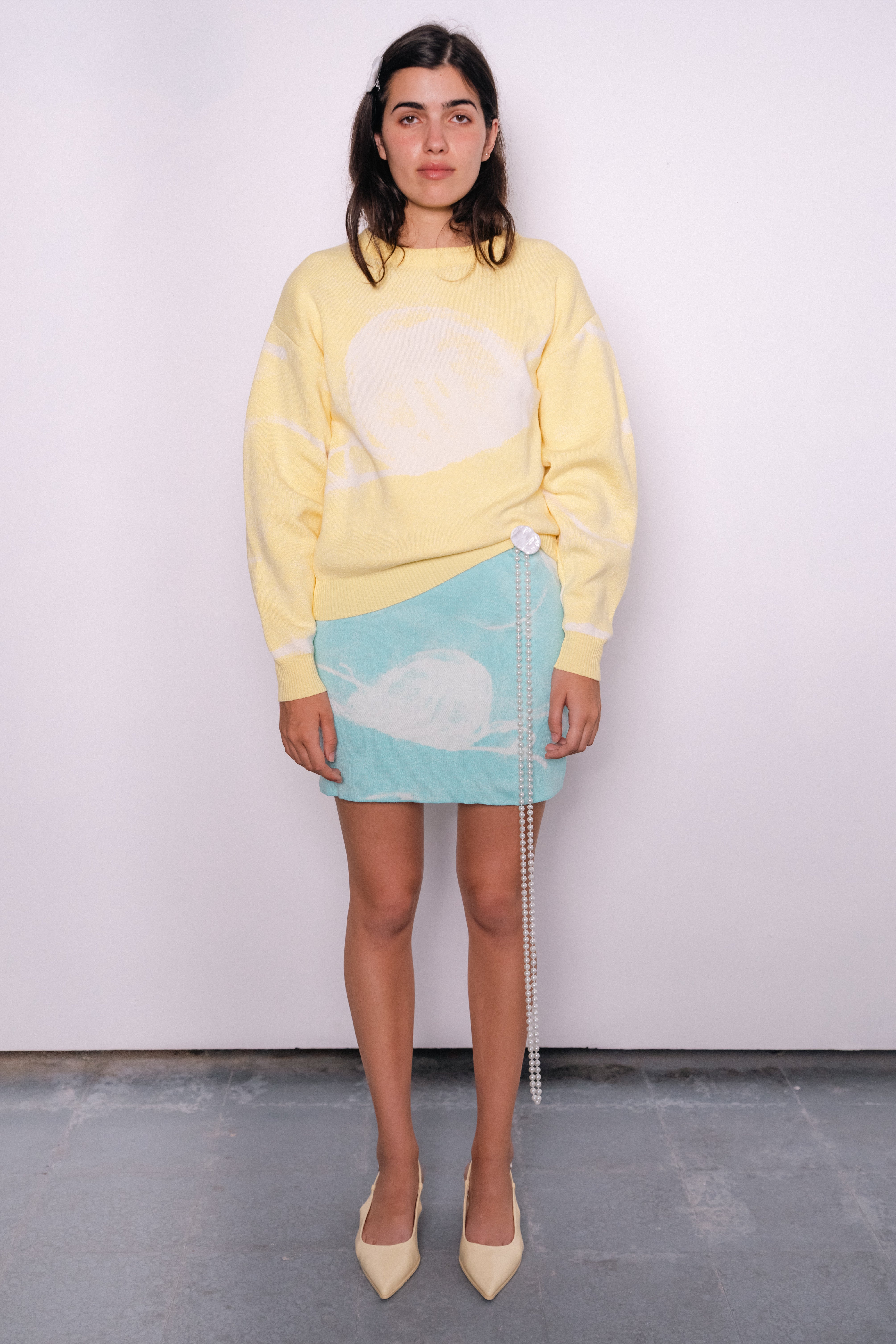 Medusa Cotton Skirt/Dress in Blue