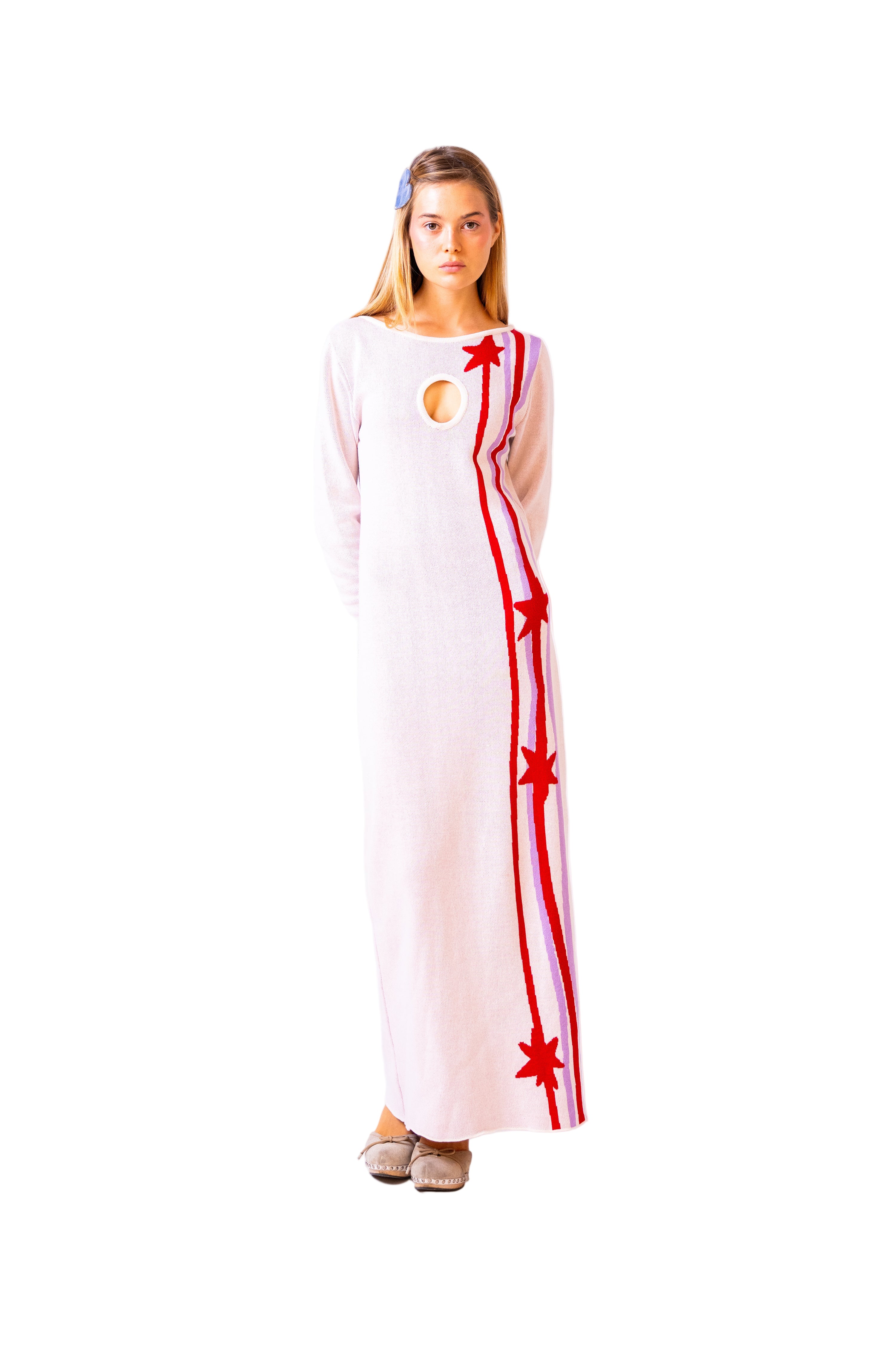 Jacquard Knit Stars Dress