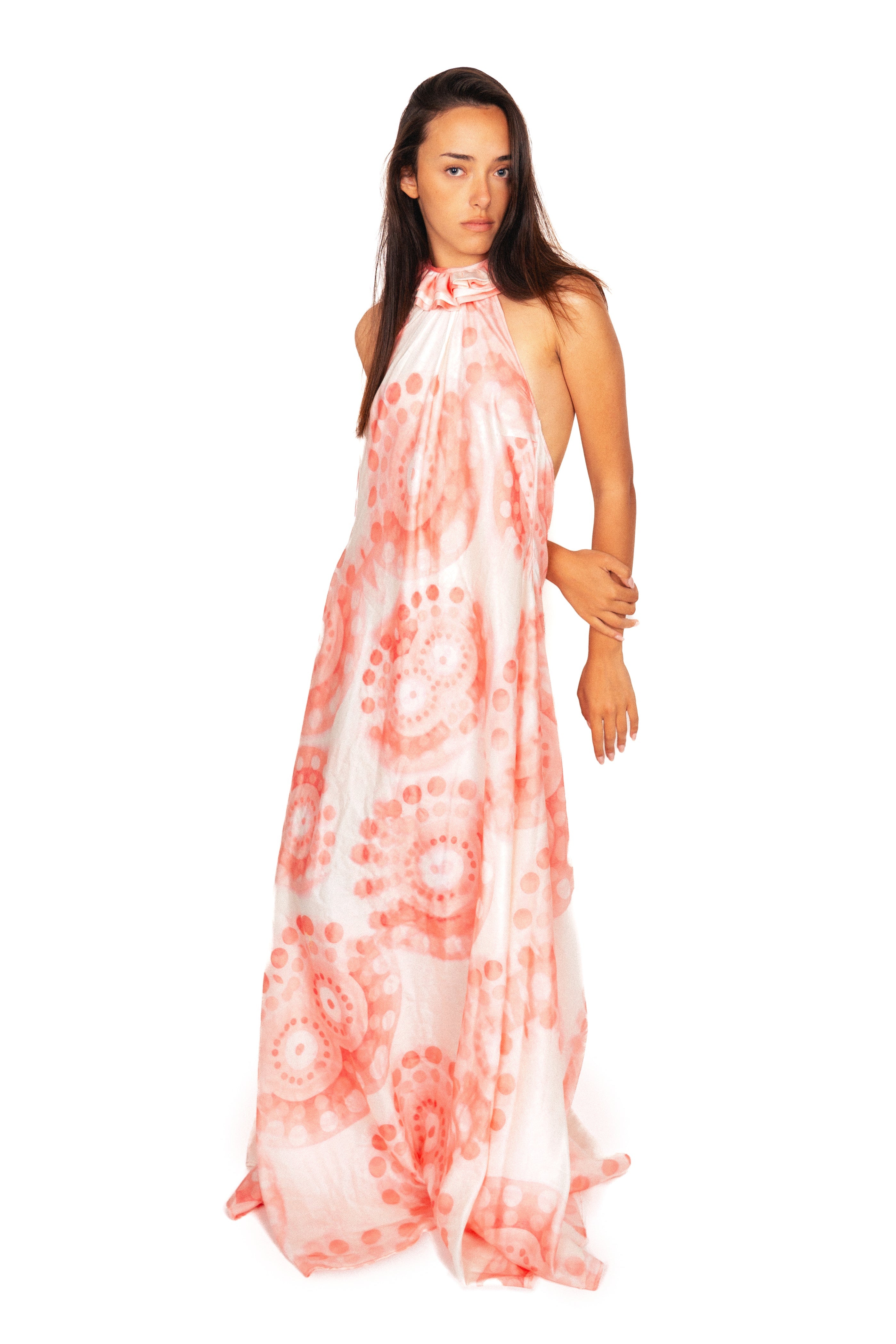 Almada Flowy Dress in Pink