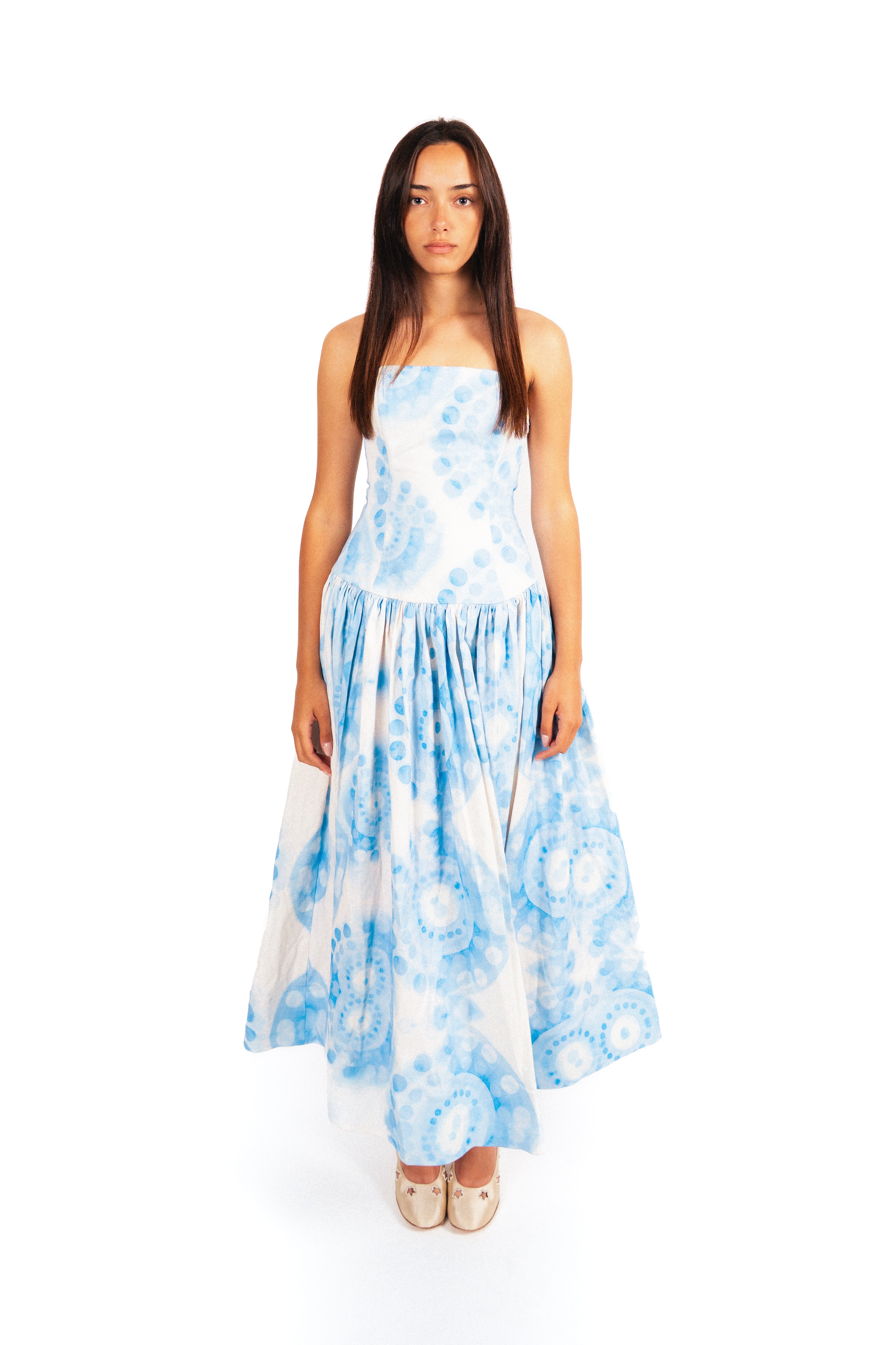 Almada Twill Blue Dress