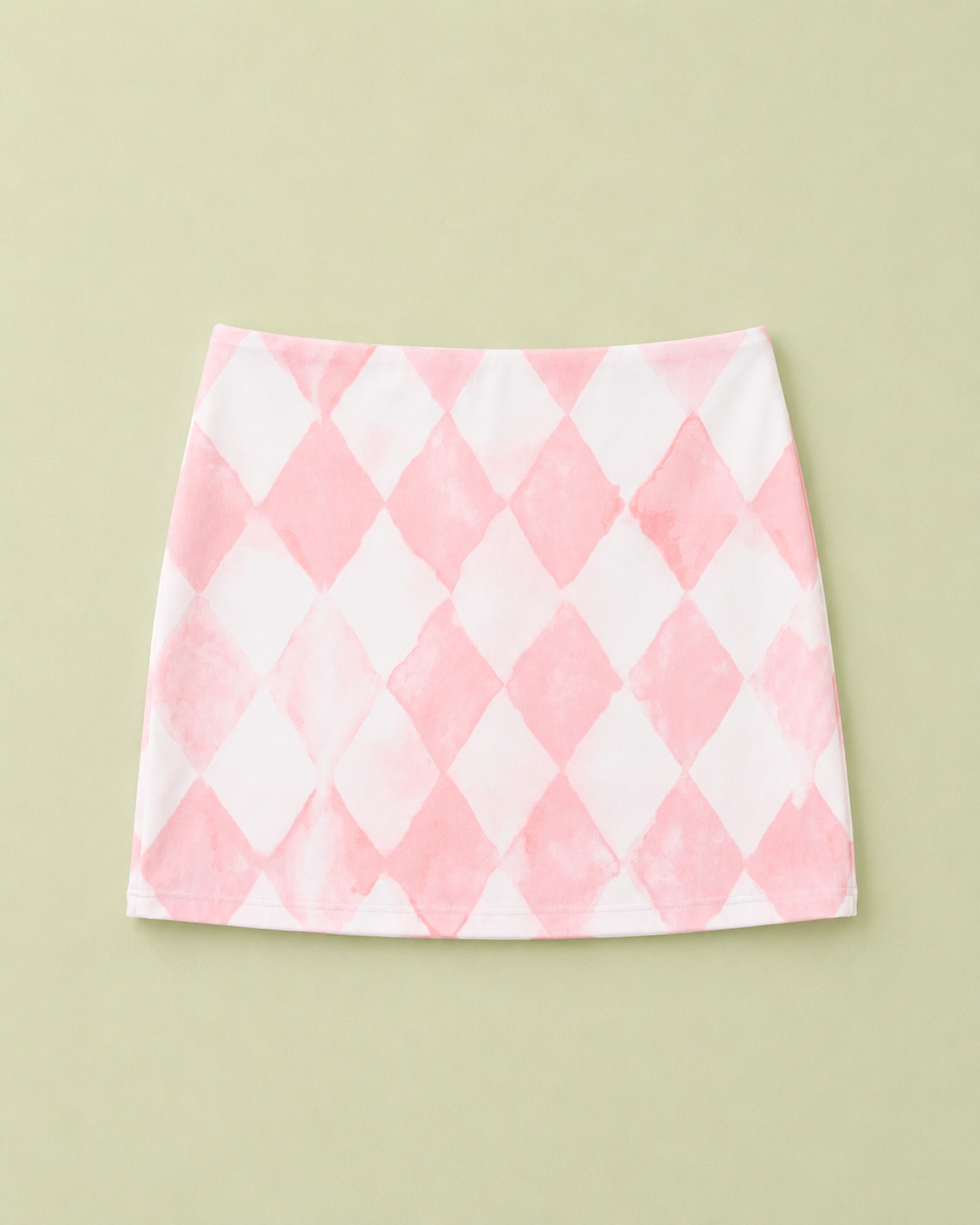 Lycra Diamond Reversible Mini Skirt