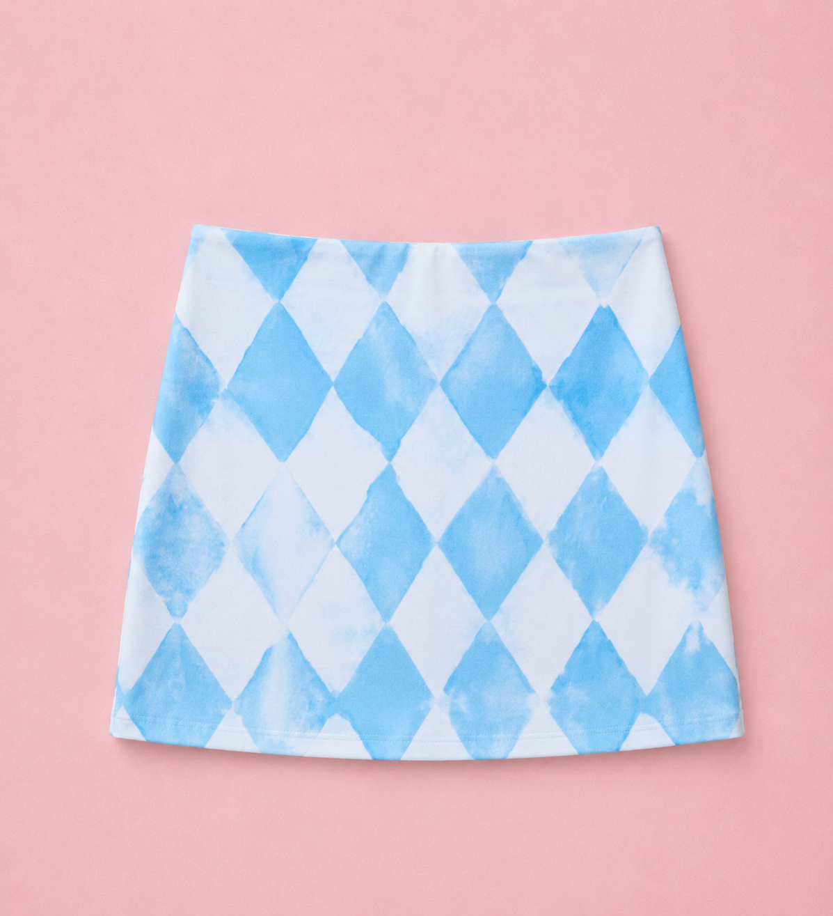 Lycra Diamond Reversible Mini Skirt