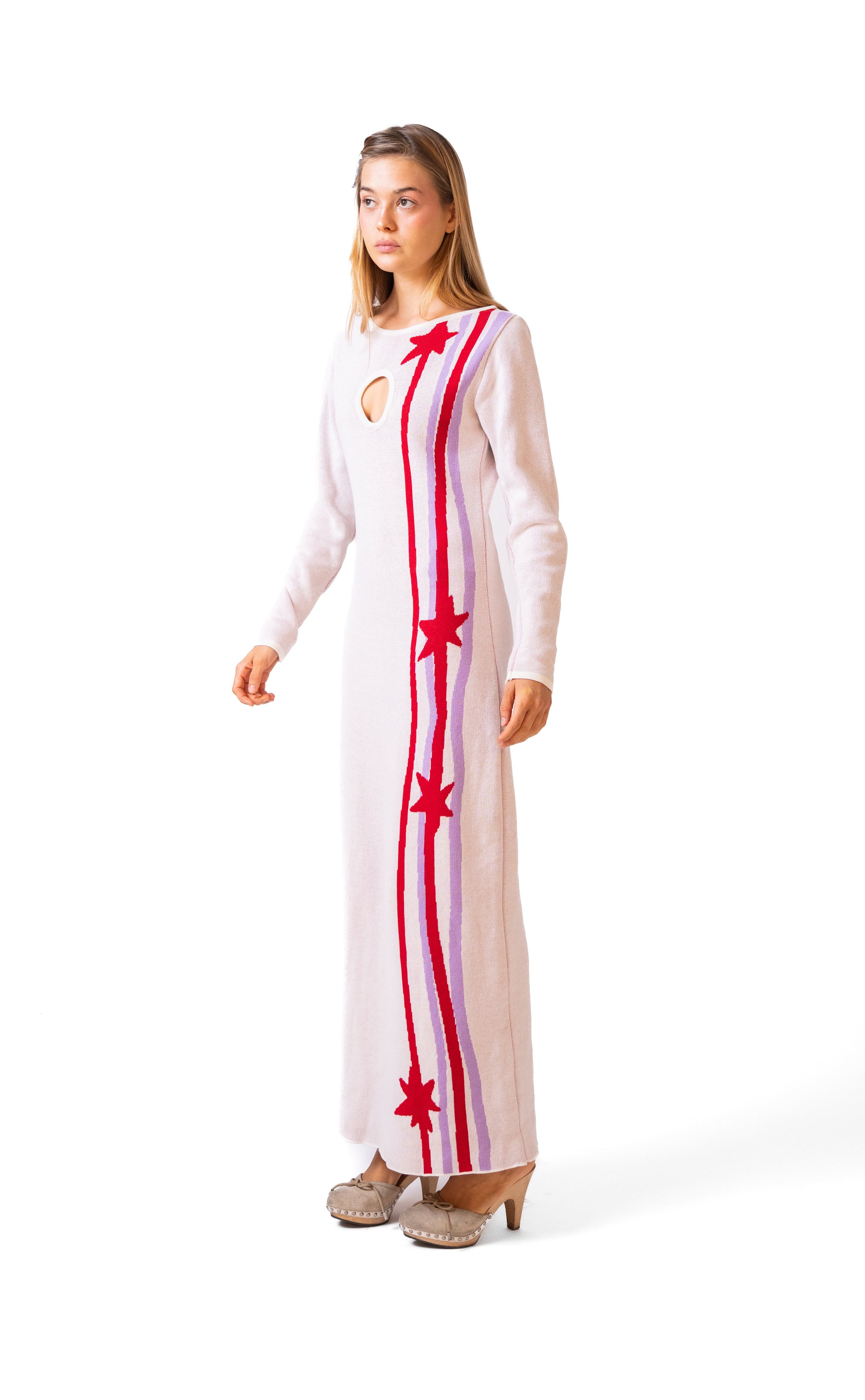 Jacquard Knit Stars Dress