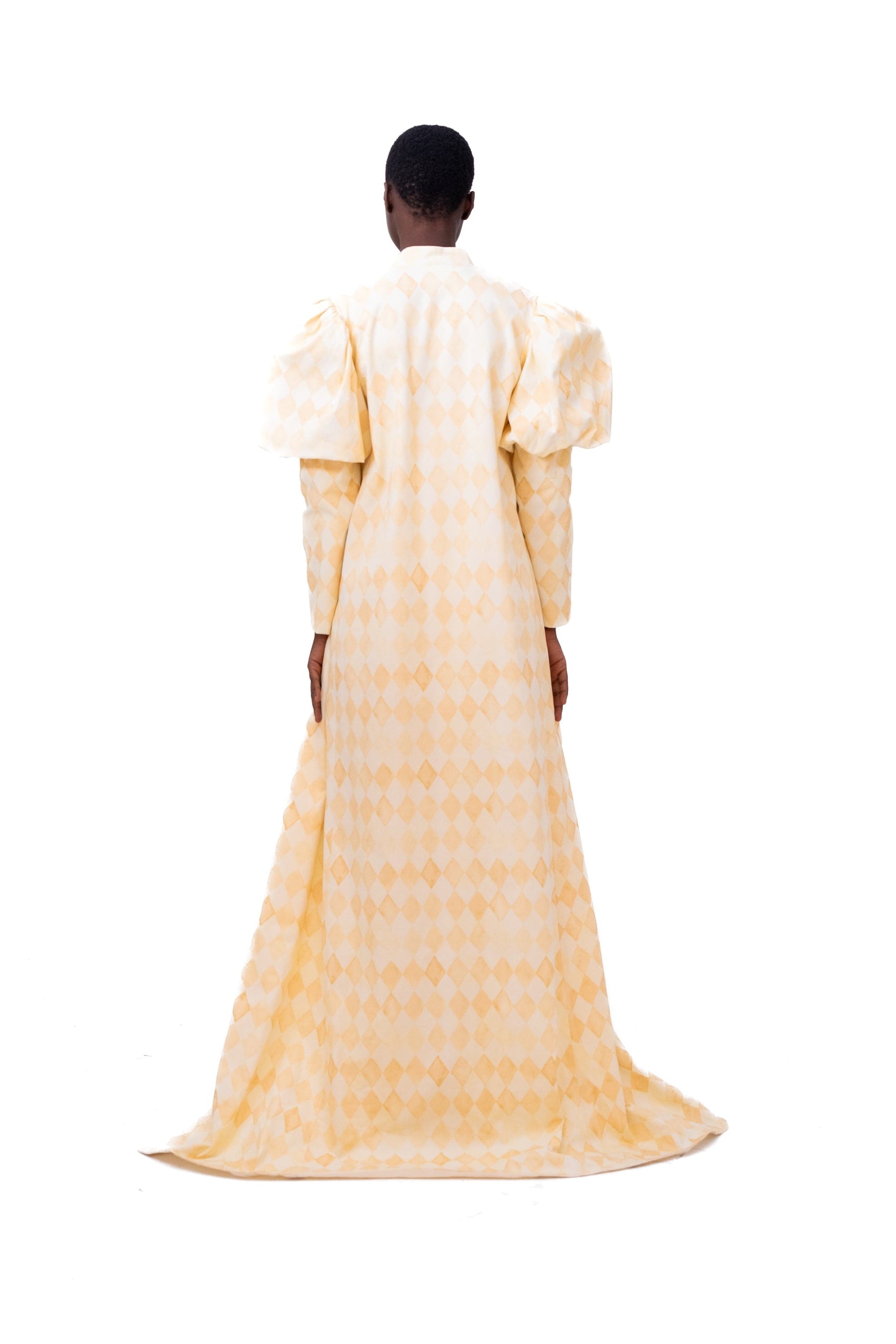 Beige Balloon Sleeves Kimono