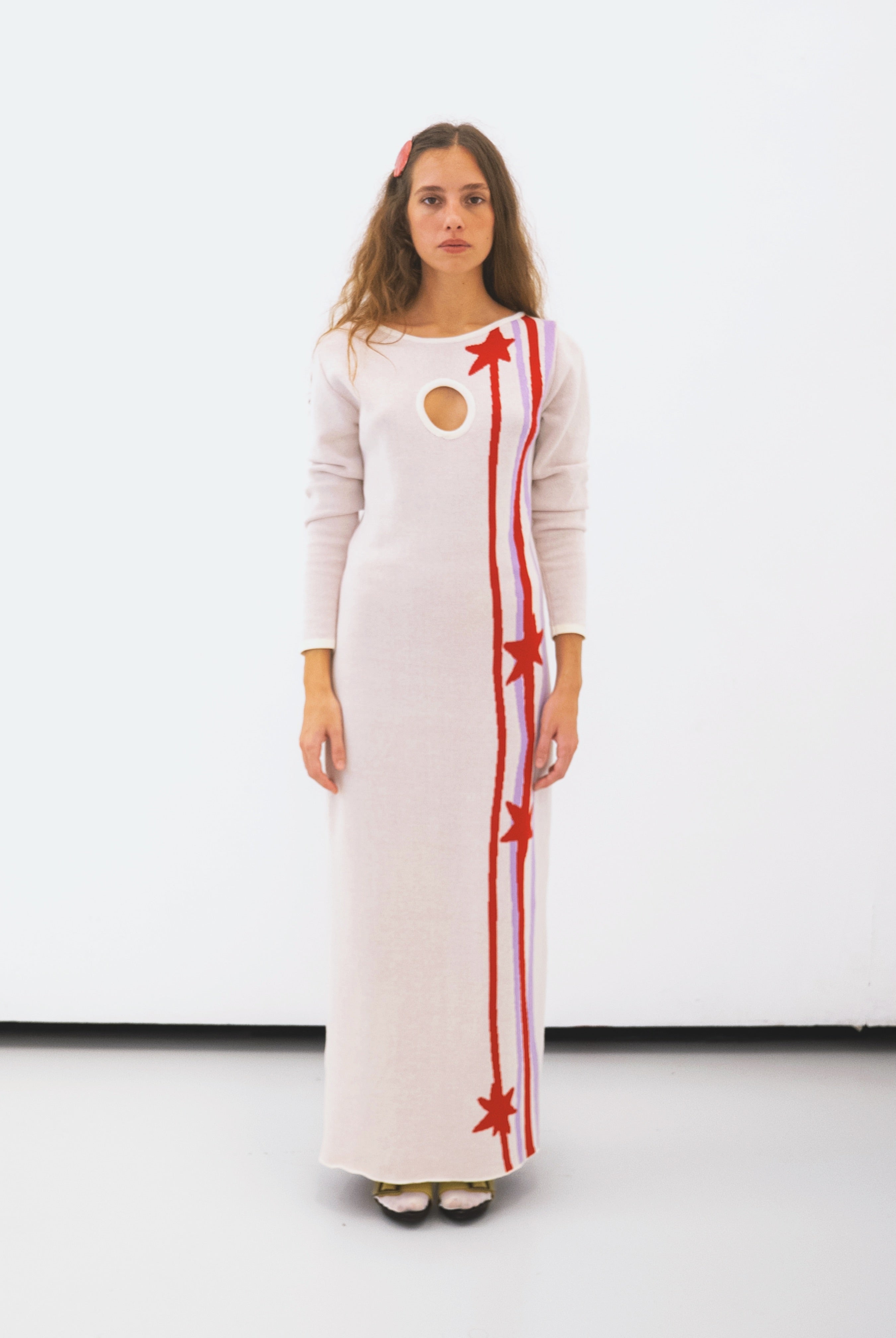 Jacquard Knit Stars Dress