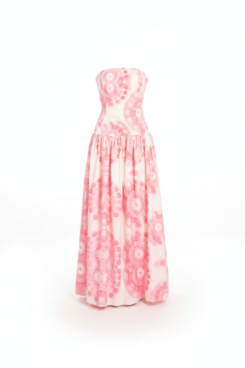 Almada Pink Long Dress